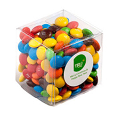 CC013D - Cube with M&Ms (60g) (Full Colour Sticker)