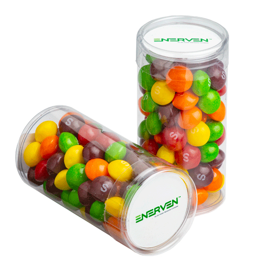 CC014H - Pet Tube with Skittles 100g (Full Colour Sticker)