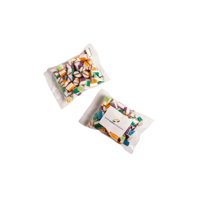 CC041C2 - Personalised Rock Candy Bags 100G (Full Colour Sticker)