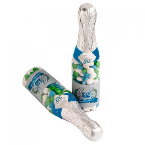 Champagne Bottle filled with Chewy Fruits (Full Colour Sticker)