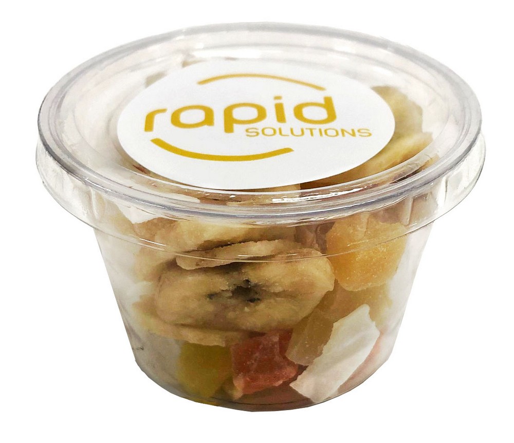 Tub filled with Dried Fruit Mix 60g (Full Colour Sticker)