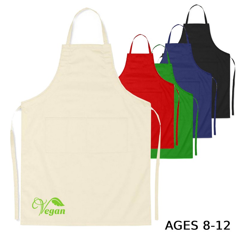 AP003 - Junior Cotton Apron – Age 8-12 (Factory-Direct)