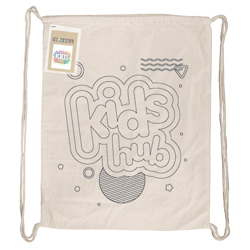 CCB003 - Colouring Calico Library Bag (Factory-Direct)