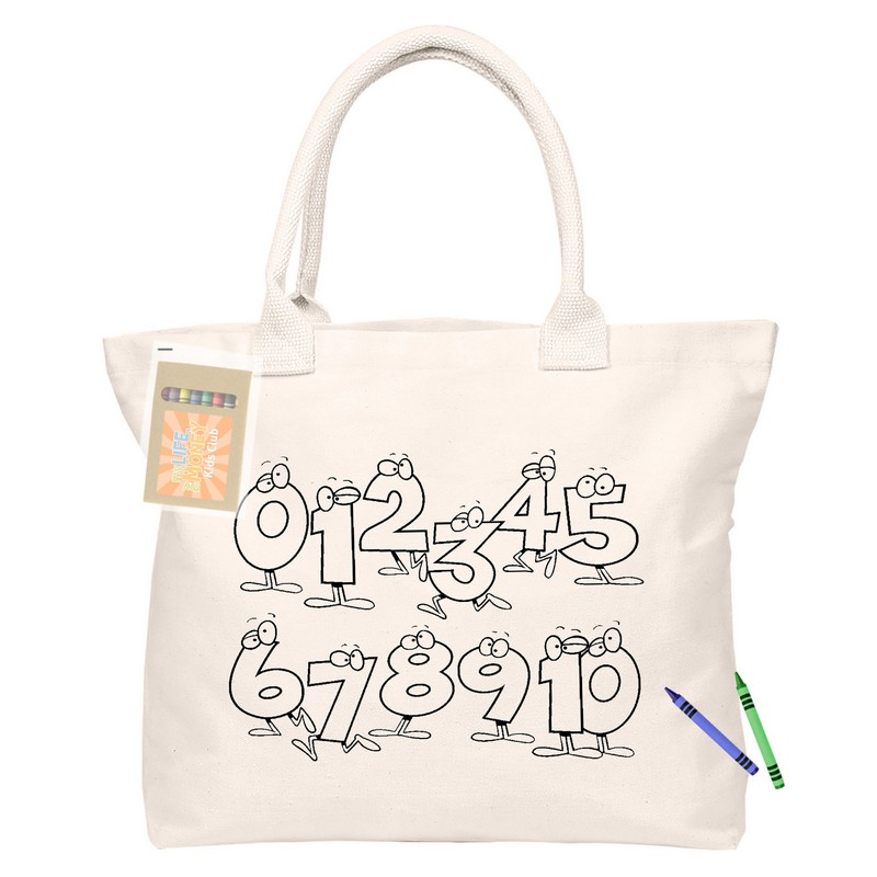 CCB004 - Colouring Calico Shopper No Gusset (Factory-Direct)