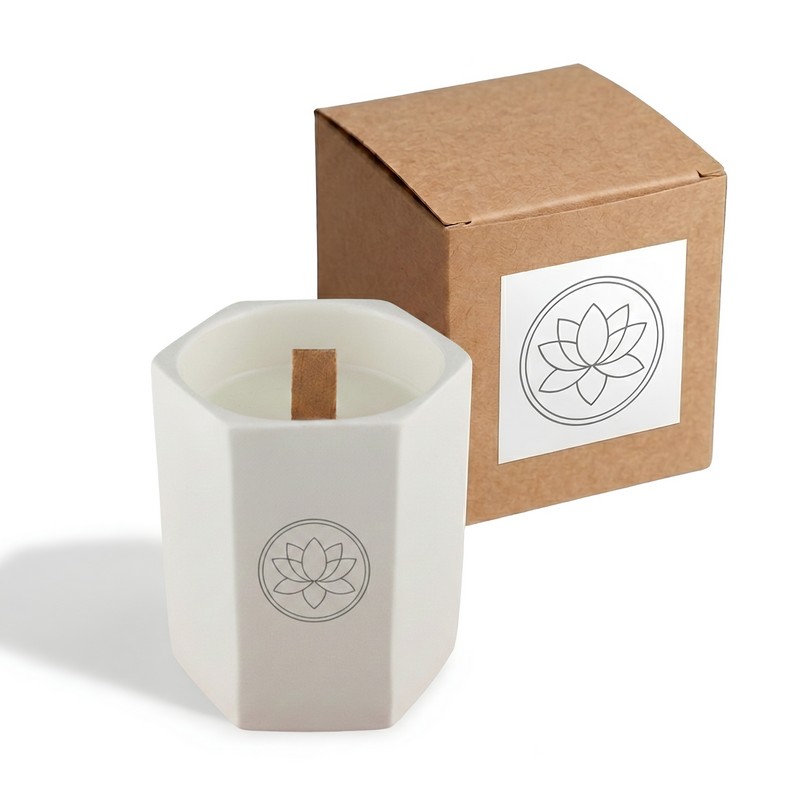 CD007 - Noosa Hexagon Ceramic Candle (Factory-Direct)