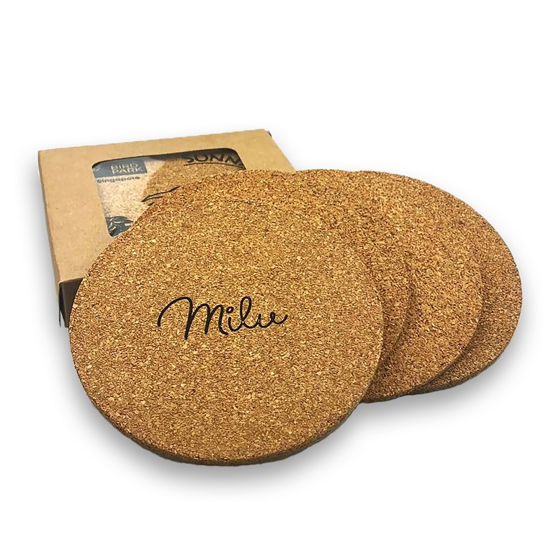 CST006 - Vineyards Cork Coaster Round Set of 4 (Factory-Direct)