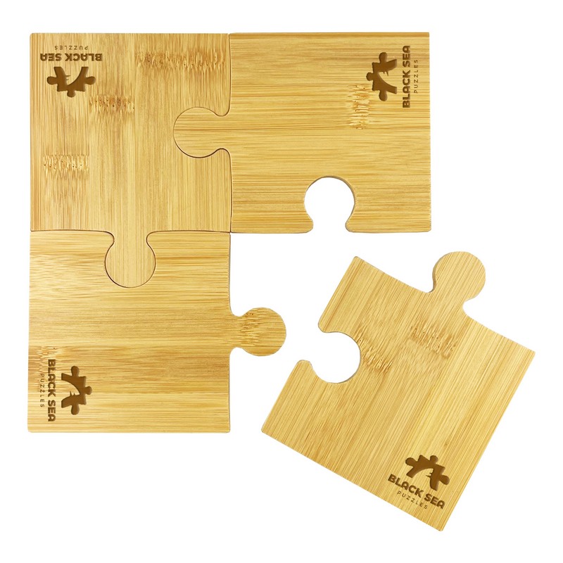 CST012 - Puzzle Bamboo Coaster Set