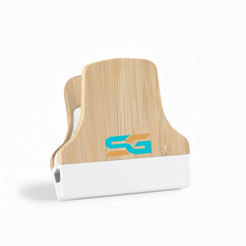 FMC003 - Bamboo Fridge Magnet Clip (Factory-Direct)