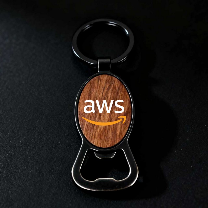 KRB023 - Autumn Wood Bottle Opener – Round (Factory-Direct)