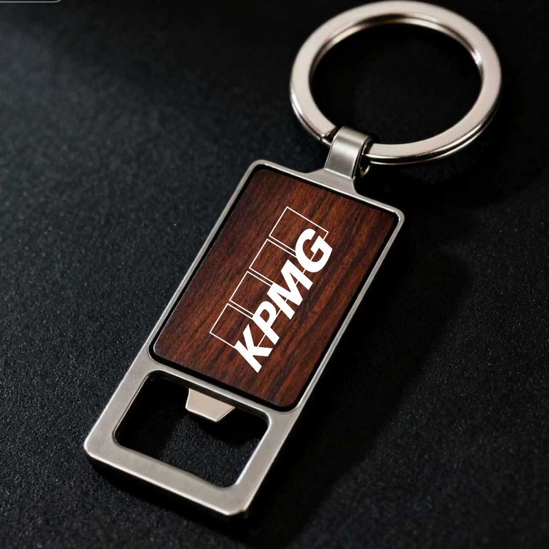 KRB024 - Autumn Wood Bottle Opener – Square (Factory-Direct)