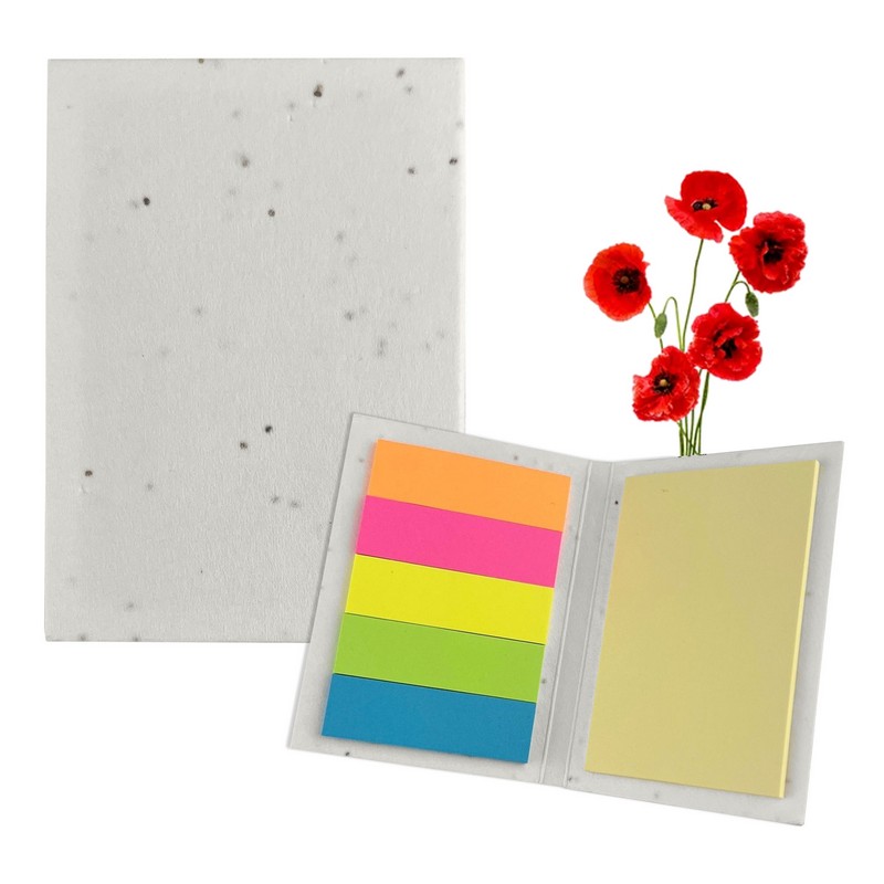 MH015 - Corn Poppy Seed Sticky Note Pad (Factory-Direct)