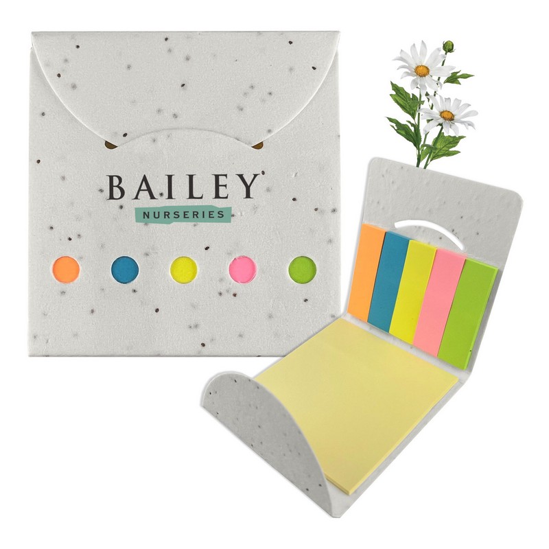 MH016 - Daisy Seed Sticky Note Pad (Factory-Direct)