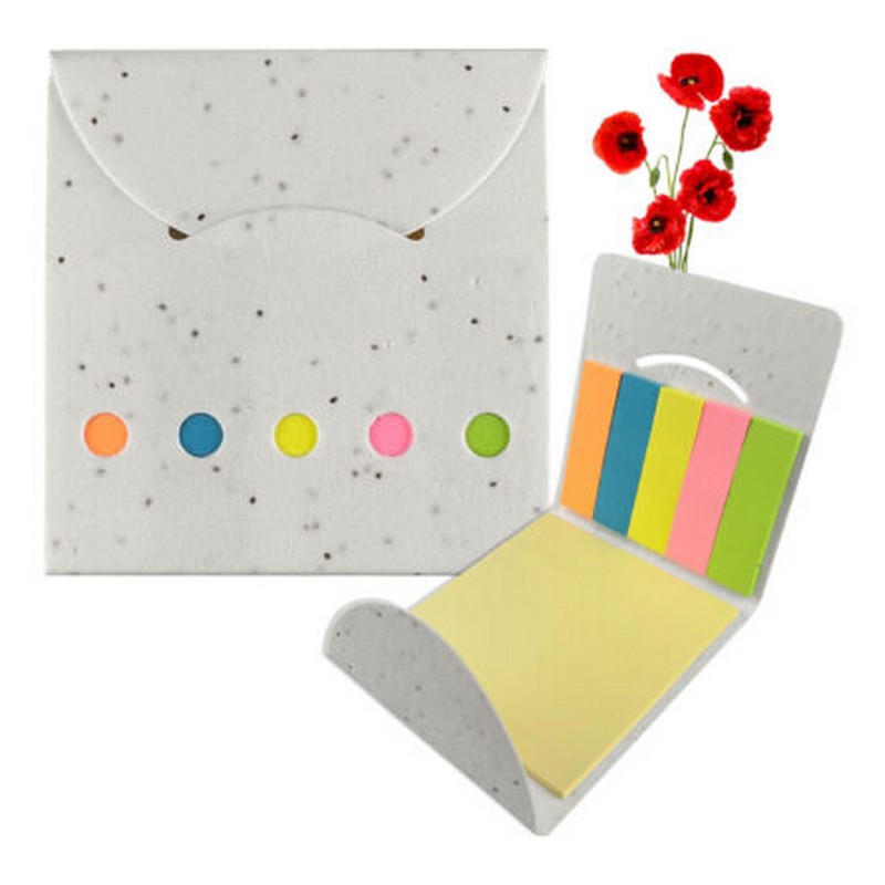 MH019 - Corn Poppy Seed Sticky Note Pad (Factory-Direct)