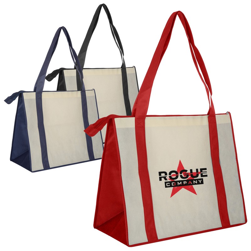 NWB017 - Non Woven Large Zipped Shopping Bag (Factory-Direct)