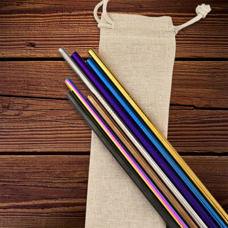 STW004 - Stainless Steel Straw 6mm x 215mm (Factory-Direct)