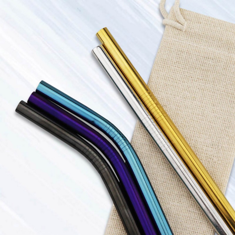 STW006 - Stainless Steel Straw 8mm x 215mm (Factory-Direct)
