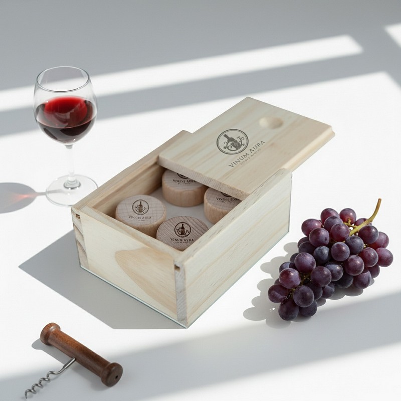 WS004 - Classical Wood Wine Stopper (Factory-Direct)