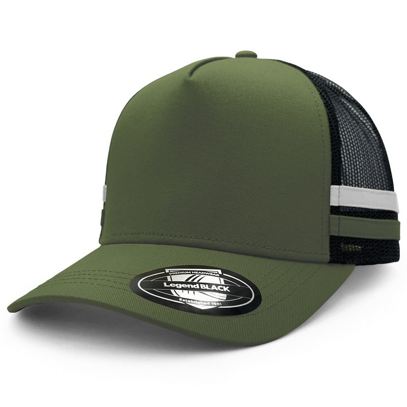 Striped Trucker Cap