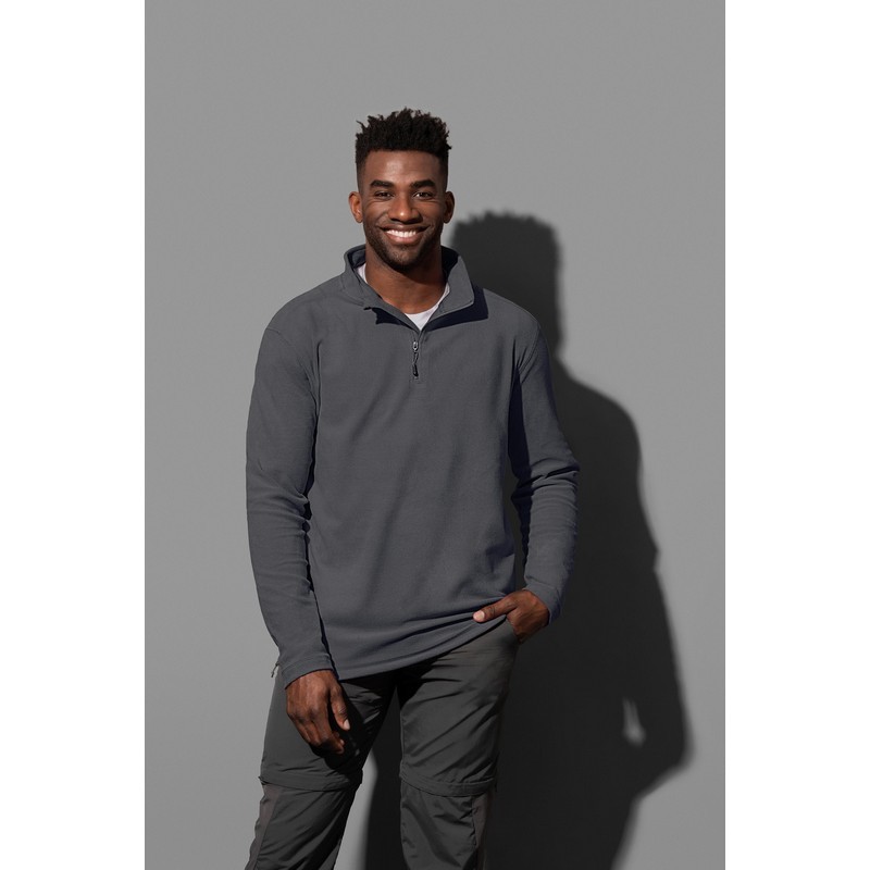 Men's Active Fleece Half-Zip (Multicolour)