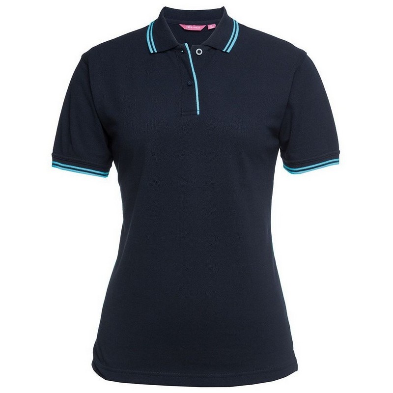 Ladies Contrast Polo (Multicolour)