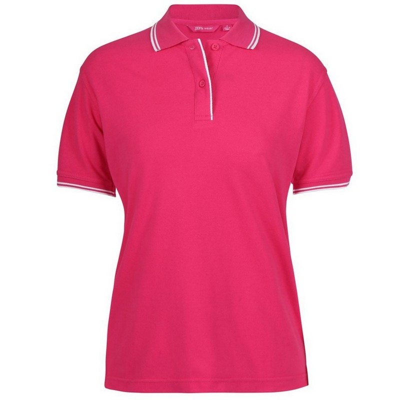 Ladies Contrast Polo (Multicolour)