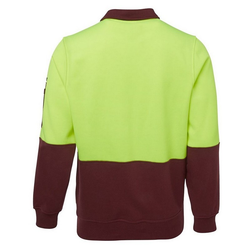 Hi Vis 1/2 Zip Fleecy Sweat