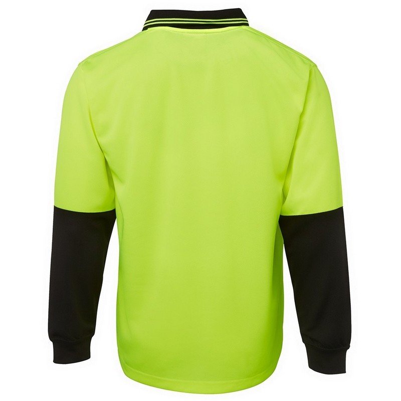 Hi Vis Long Sleeve Traditional Polo