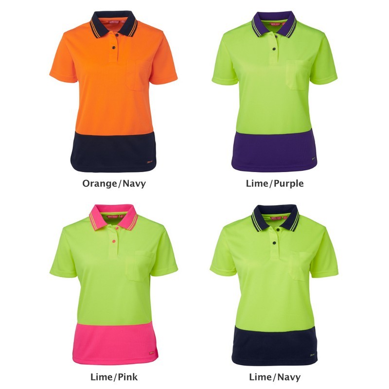 6LHCP - Ladies Hi Vis Short Sleeve Comfort Polo