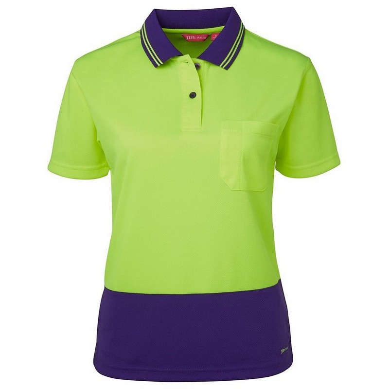 Ladies Hi Vis Short Sleeve Comfort Polo