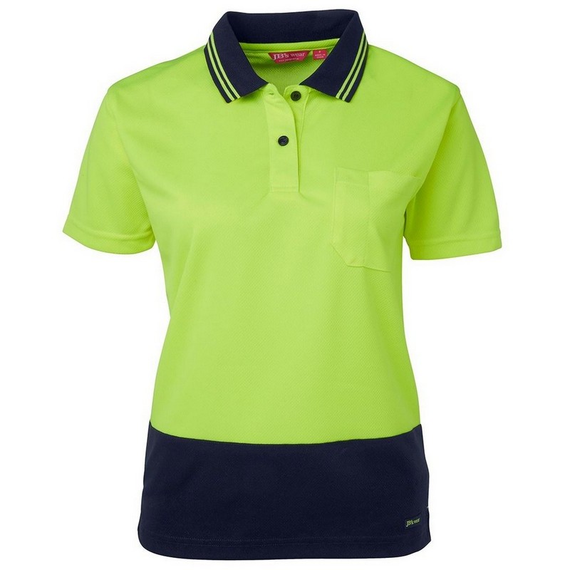 Ladies Hi Vis Short Sleeve Comfort Polo