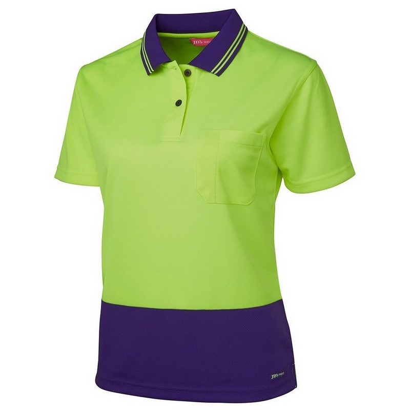 Ladies Hi Vis Short Sleeve Comfort Polo