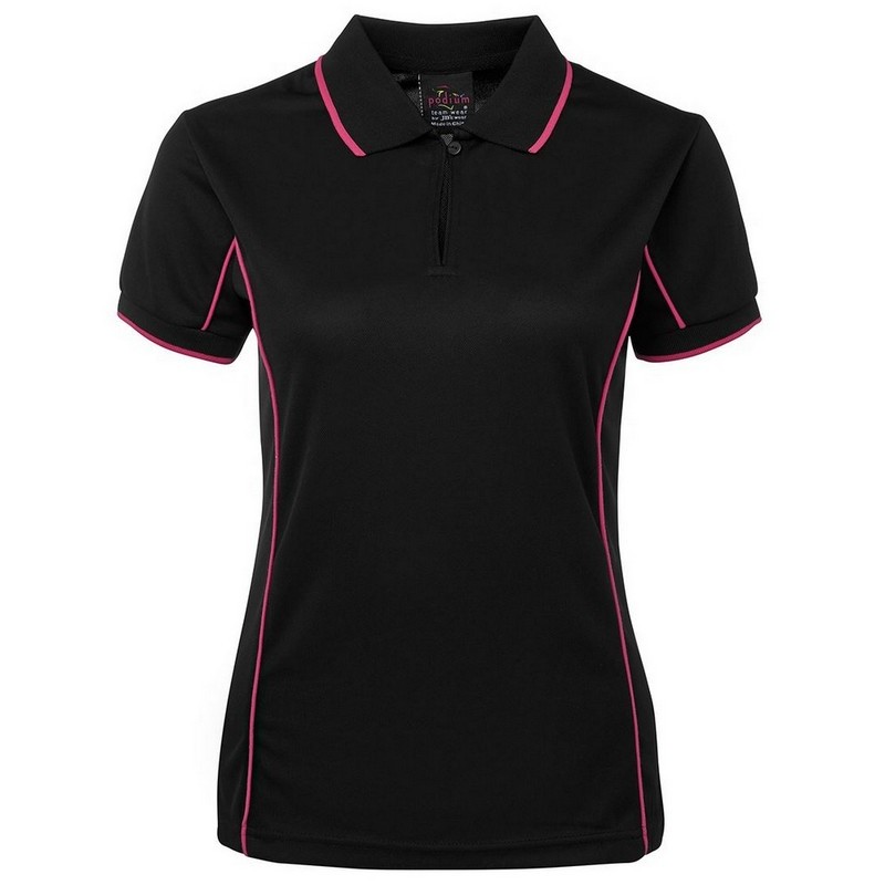 Ladies Piping Polo (Multicolour)