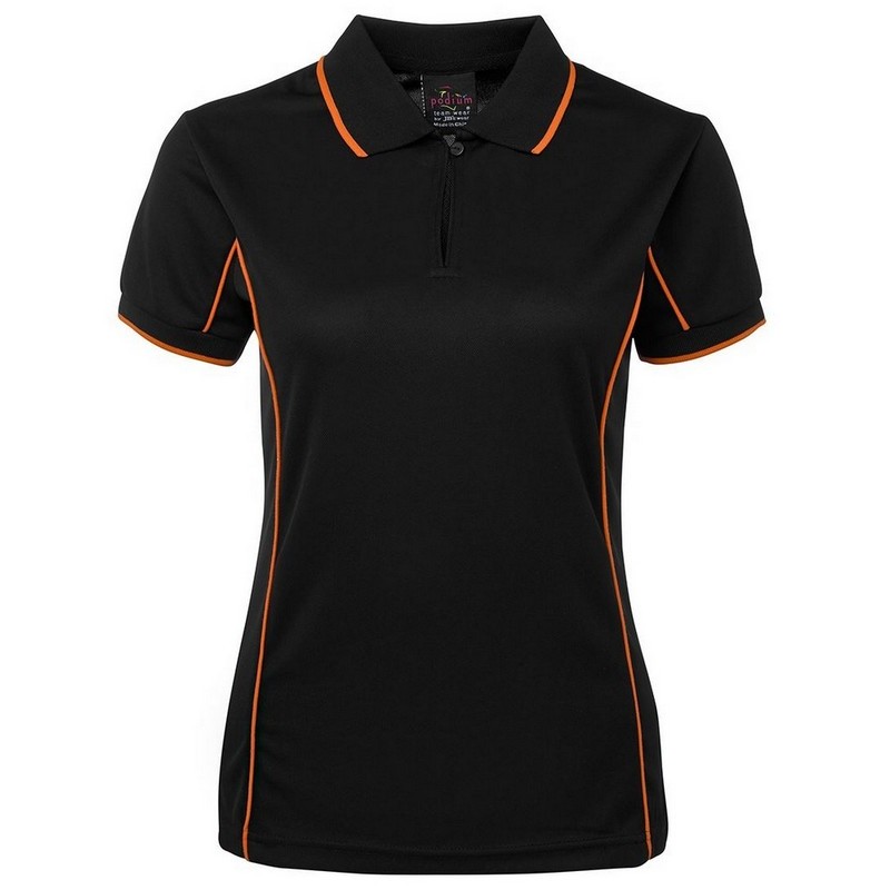 Ladies Piping Polo (Multicolour)