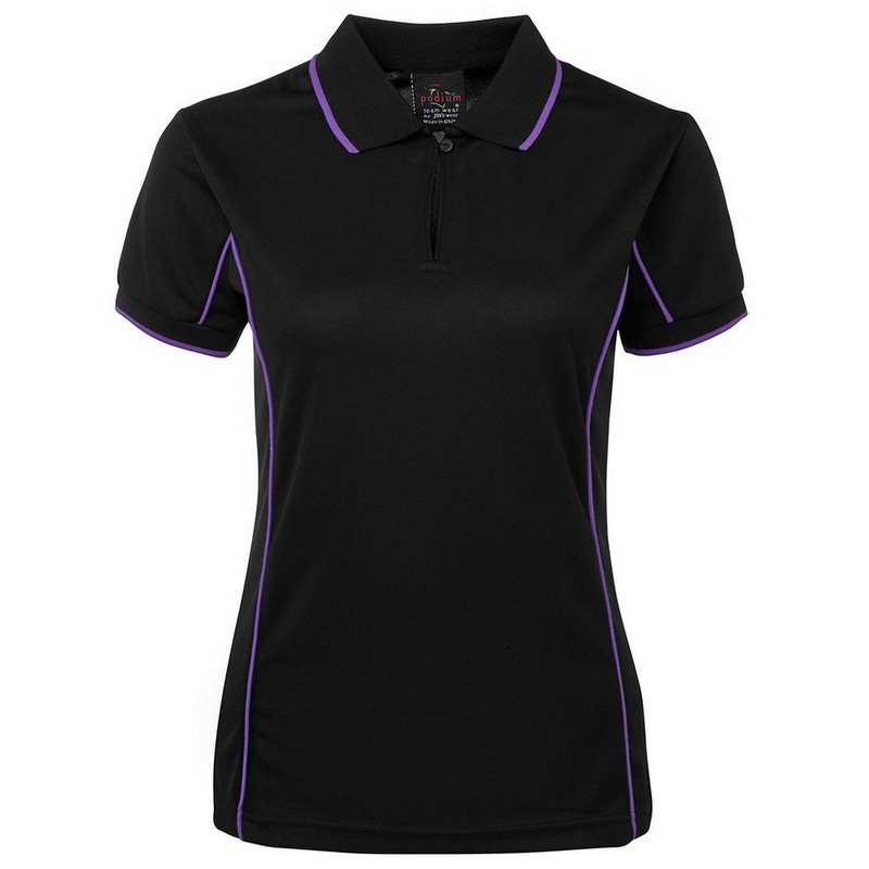 Ladies Piping Polo (Multicolour)