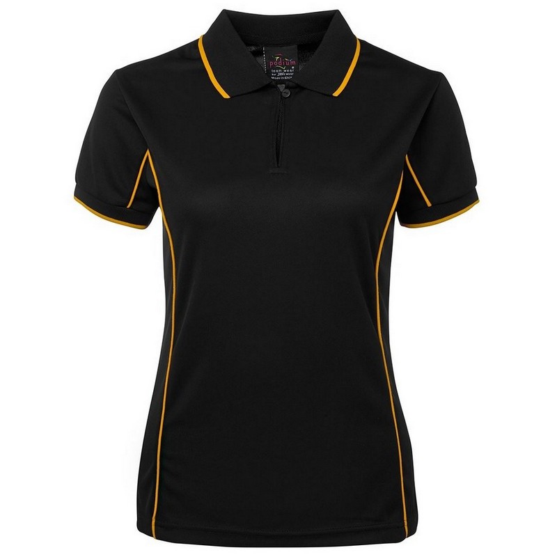 Ladies Piping Polo (Multicolour)