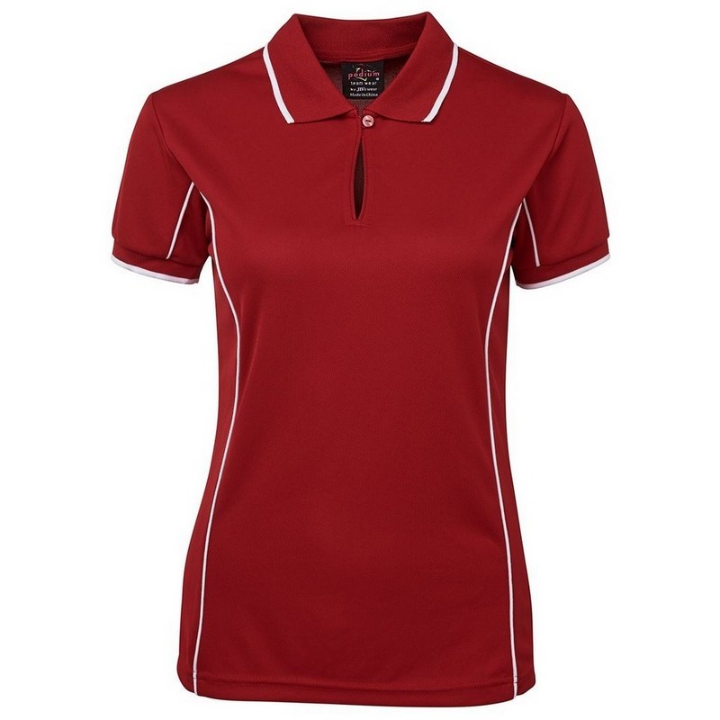 Ladies Piping Polo (Multicolour)
