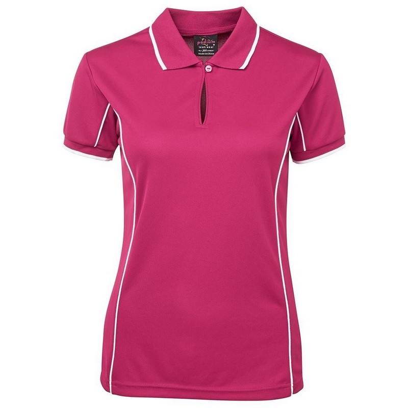 Ladies Piping Polo (Multicolour)