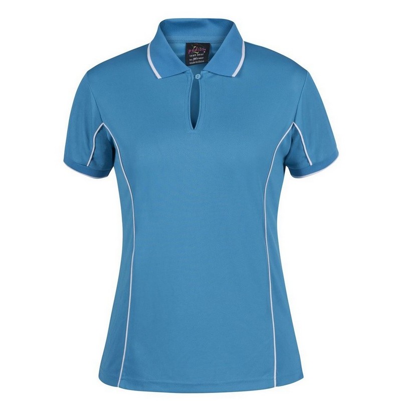Ladies Piping Polo (Multicolour)