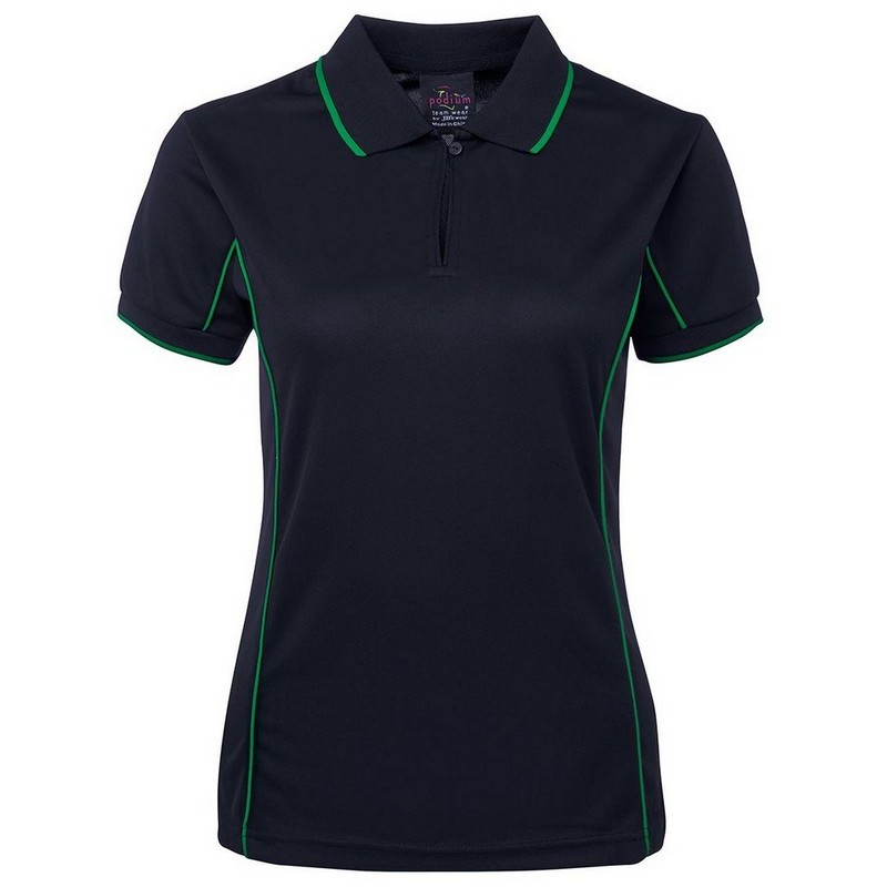 Ladies Piping Polo (Multicolour)