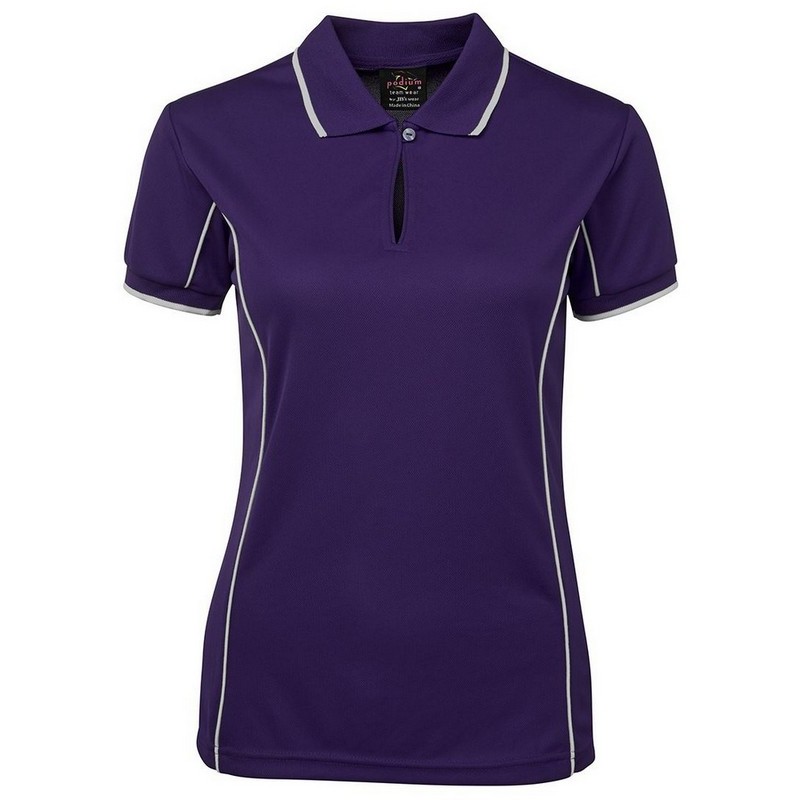 Ladies Piping Polo (Multicolour)