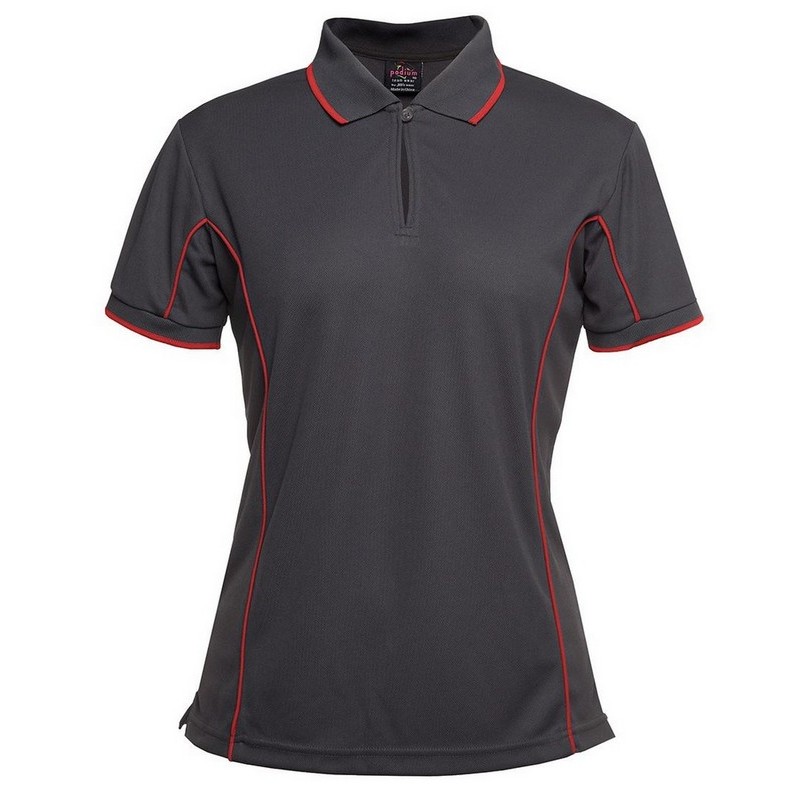 Ladies Piping Polo (Multicolour)