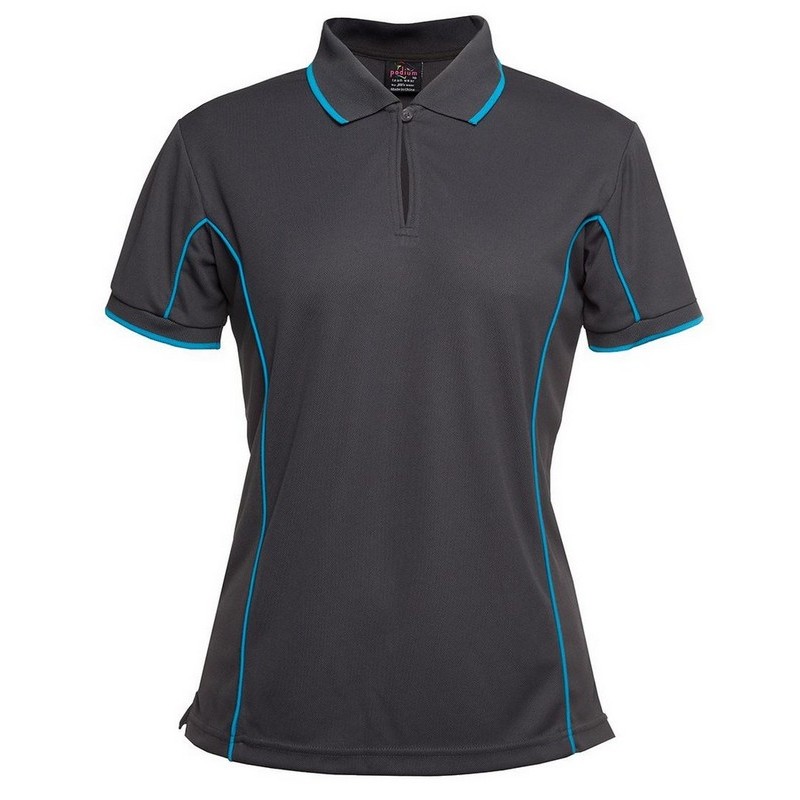 Ladies Piping Polo (Multicolour)