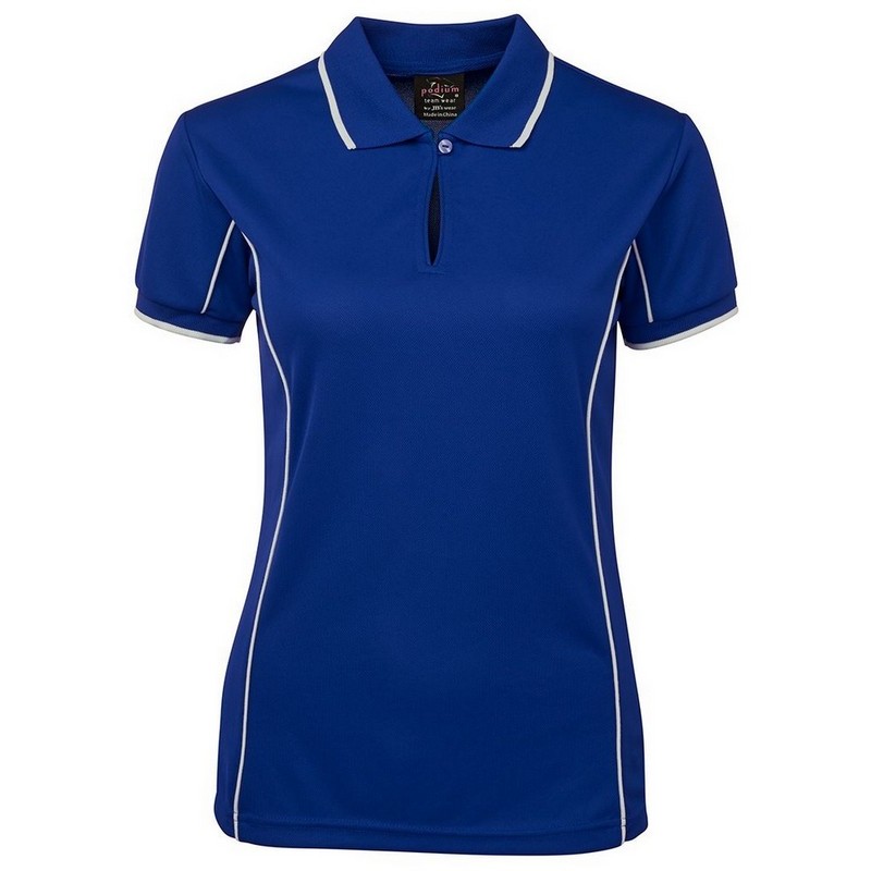 Ladies Piping Polo (Multicolour)