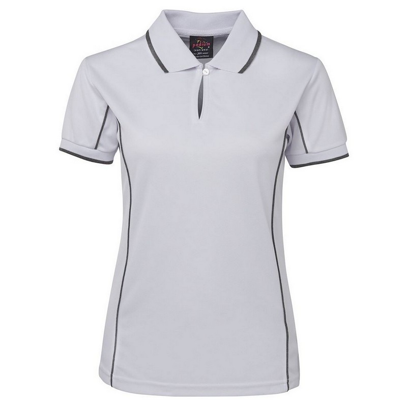 Ladies Piping Polo (Multicolour)