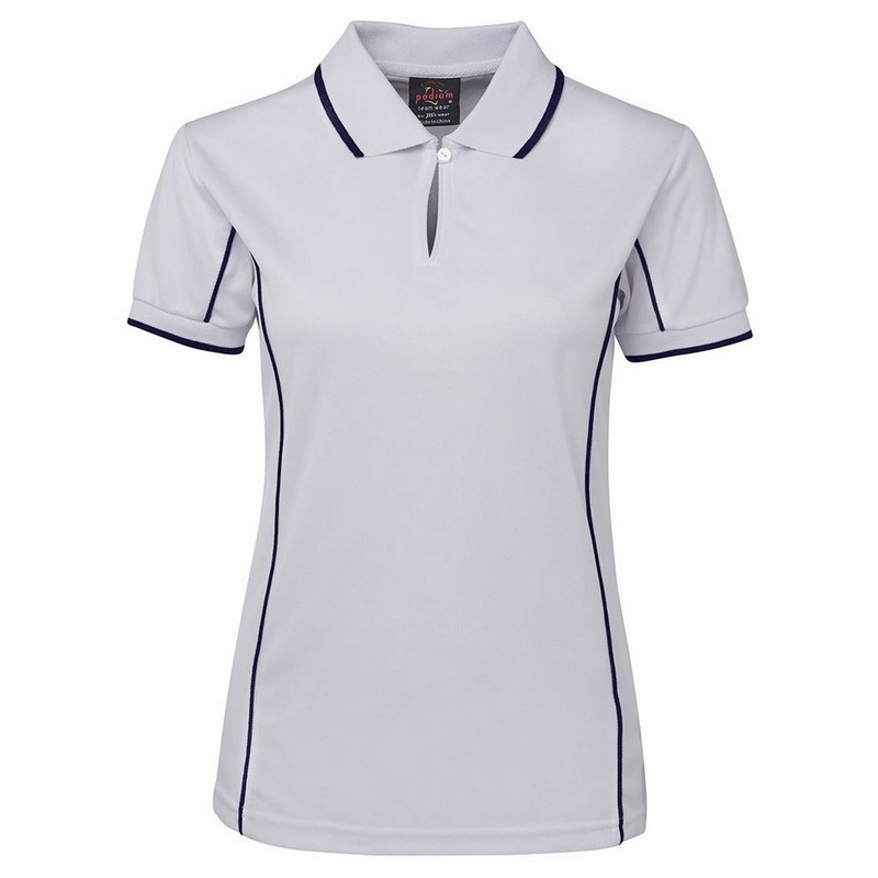 Ladies Piping Polo (Multicolour)
