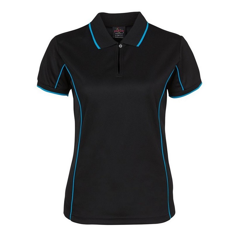 Ladies Piping Polo (Multicolour)