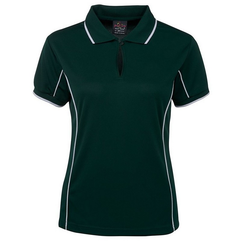 Ladies Piping Polo (Multicolour)