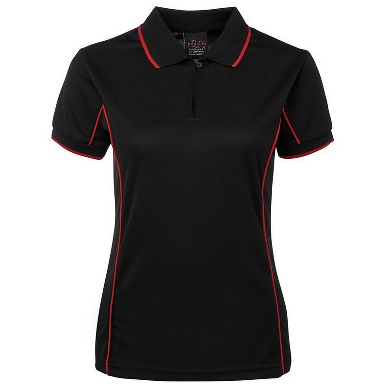 Ladies Piping Polo (Multicolour)
