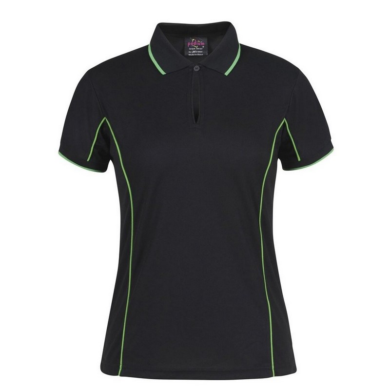 Ladies Piping Polo (Multicolour)