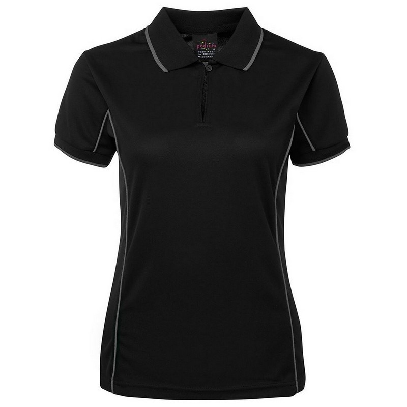 Ladies Piping Polo (Multicolour)
